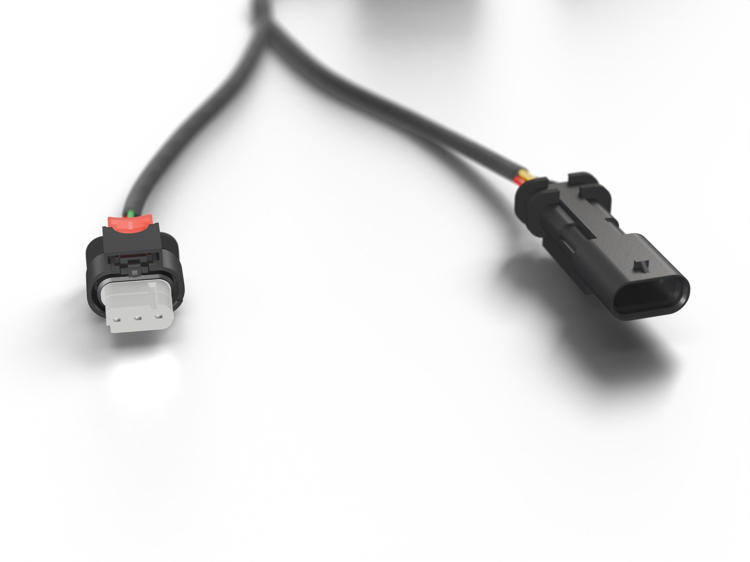 Aptiv OEM headlight connectors on the TETROFIT harness